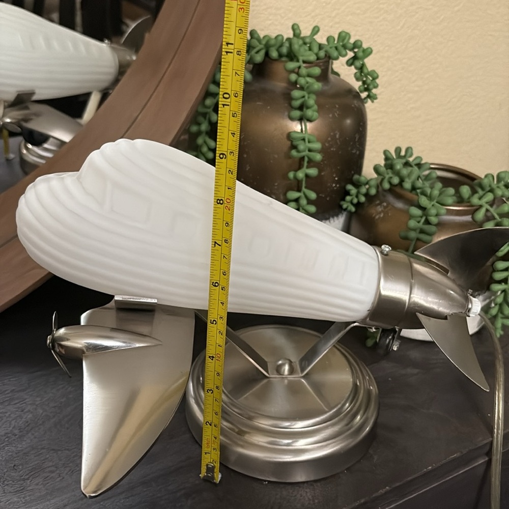 Vintage Rocket Lamp with White Shade - Picture 11 of 15